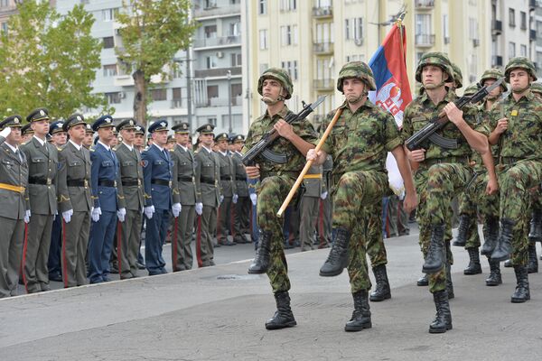 Свечаност поводом промоције најмлађих официра Војске Србије Свечаност поводом промоције најмлађих официра Војске Србије - Sputnik Србија
