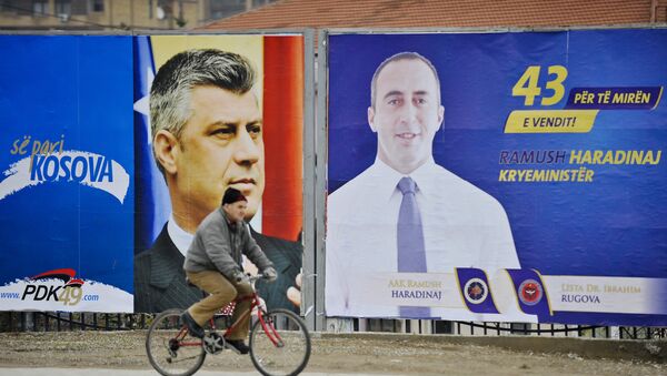 Ramuš Haradinaj i Hašim Tači, arhivska fotografija - Sputnik Srbija