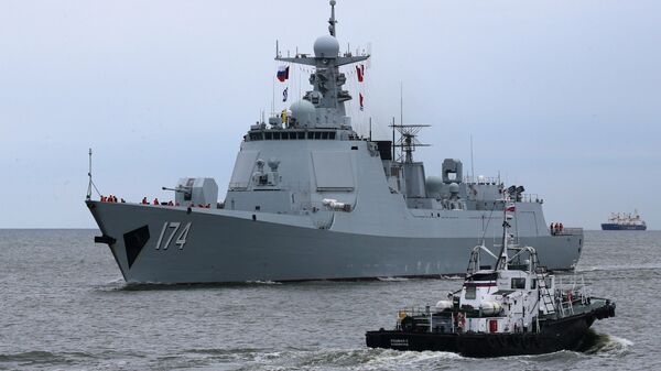 Raketni razarač Hefej kineske mornarice u Baltičkom moru - Sputnik Srbija