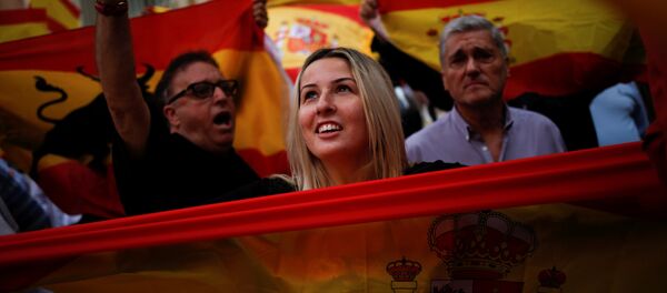 Протест у Барселони Протест у Барселони - Sputnik Србија