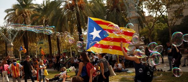 Демонстрације у Барселони Демонстрације у Барселони - Sputnik Србија