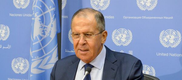 Ministar spoljnih poslova Sergej Lavrov govori na konferenciji za medije u okviru Generalne skupštine UN u Njujorku Ministar spoljnih poslova Sergej Lavrov govori na konferenciji za medije u okviru Generalne skupštine UN u Njujorku - Sputnik Srbija