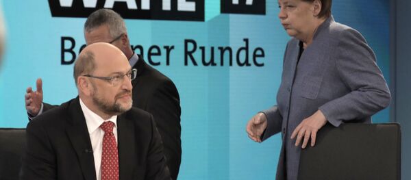 Мартин Шулц и Ангела Меркел - Sputnik Србија