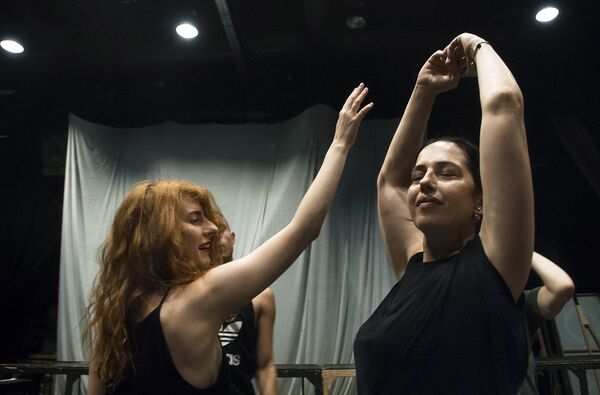 Слика са пробе за представу Царство небеско - Sputnik Србија