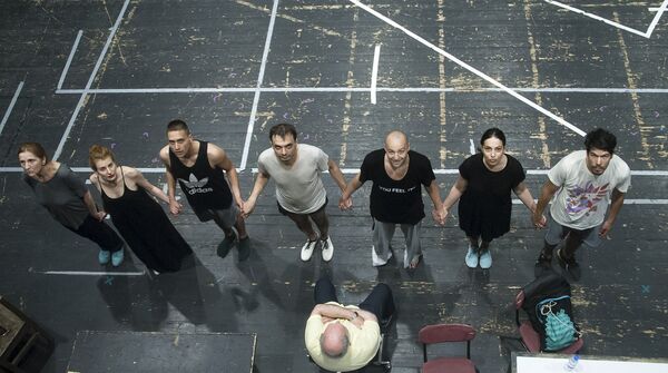 Слика са пробе за представу Царство небеско  - Sputnik Србија