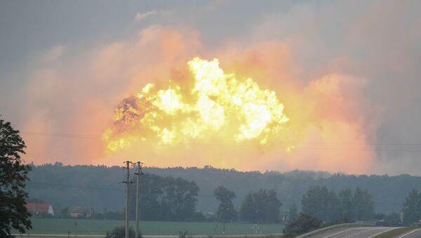 Požar u skladištu municije u Ukrajini - Sputnik Srbija