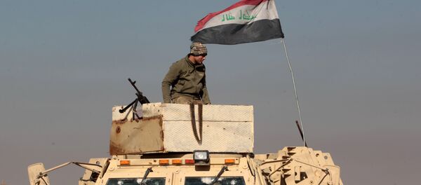 Irački vojnik na oklopnom vozilu u gradu Tal Abtah - Sputnik Srbija