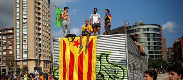 Протест студената у Барселони - Sputnik Србија