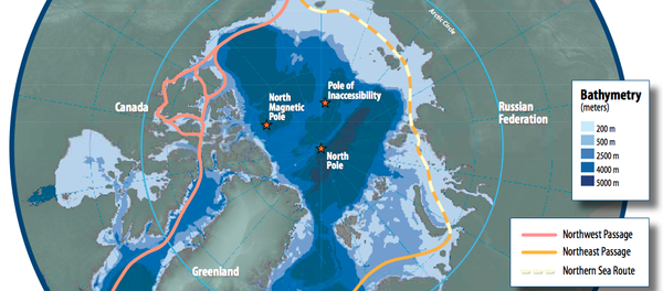 Мапа Арктичког региона - Sputnik Србија