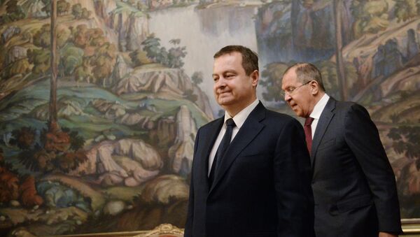 Ministar spoljnih poslova Rusije Sergej Lavrov i potpredsenik Vlade Srbije Ivica Dačić - Sputnik Srbija