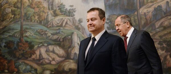 Министар спољних послова Русије Сергеј Лавров и потпредсеник Владе Србије Ивица Дачић - Sputnik Србија