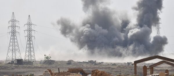 Napad vazduhoplovnih snaga Rusije na položaje DAEŠ-a u Siriji Napad vazduhoplovnih snaga Rusije na položaje DAEŠ-a u Siriji - Sputnik Srbija