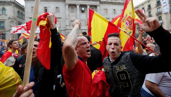 Протест у Барселони против независности Каталоније - Sputnik Србија