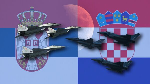 MiG-29 i F-16 - Sputnik Srbija
