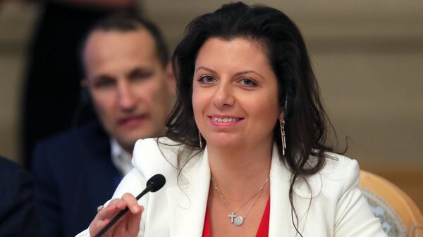 Glavna i odgovorna urednica RT i MIA Rusija sevodnja Margarita Simonjan na Trećem forumu medija Rusije i Kine u Moskvi - Sputnik Srbija