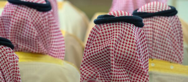 Представници саудијске делегације на церемонији потписивања докумената Владимира Путина и краља Салмана ел Сауда - Sputnik Србија