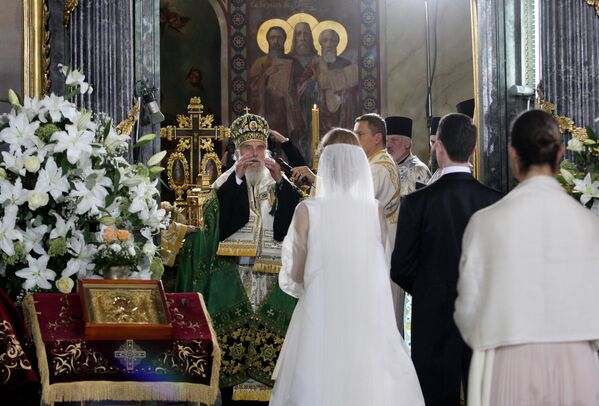 Venčanje princa Filipa Karađorđevića i Danice Marinković - Sputnik Srbija