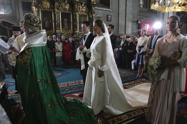 Венчање принца Филипа Карађорђевића и Данице Маринковић - Sputnik Србија