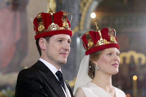 Venčanje princa Filipa Karađorđevića i Danice Marinković - Sputnik Srbija