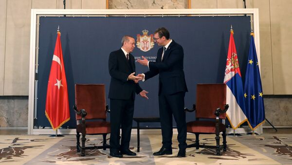 Redžep Tajip Erdogan i Aleksandar Vučić - Sputnik Srbija