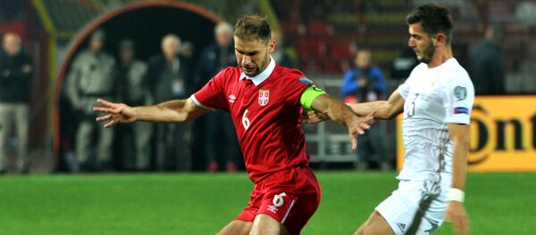 Branislav Ivanović u meču sa Gruzojom - Sputnik Srbija