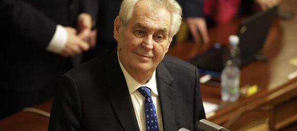 Prezident Čehii Miloš Zeman Prezident Čehii Miloš Zeman - Sputnik Srbija