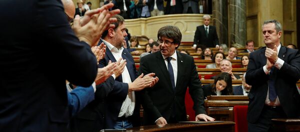 Каталонски председник Карлес Пуџдемон - Sputnik Србија