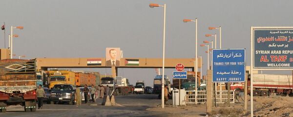 Контролни пункт у области Ел Танф на граници Сирије и Ирака - Sputnik Србија