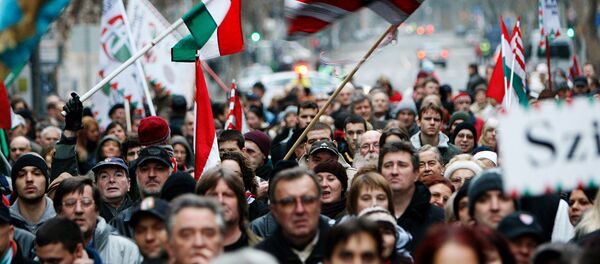 Марш националиста у Будимпешти, Мађарска - Sputnik Србија