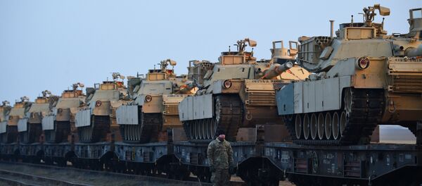 Америчка војна техника у близини војне базе Констанца у Румунији - Sputnik Србија