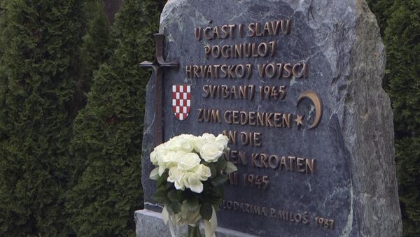 Споменик у Блајбургу посвећен усташким жртвама - Sputnik Србија