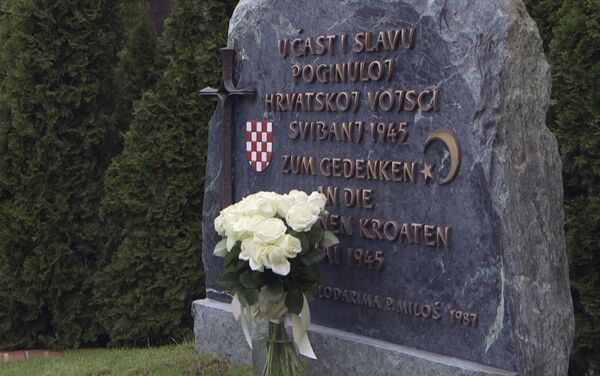 Споменик у Блајбургу посвећен усташким жртвама  - Sputnik Србија