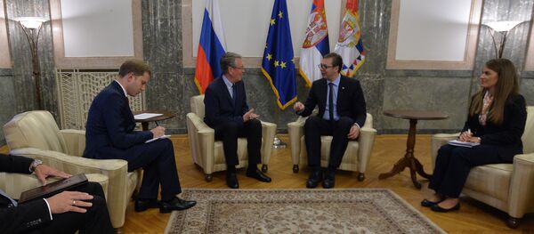 Александар Чепурин и Александар Вучић - Sputnik Србија