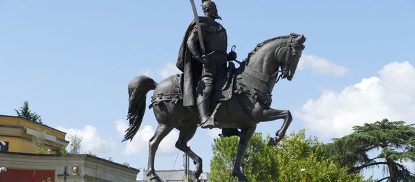 Споменик Скендербегу. Споменик Скендербегу. - Sputnik Србија