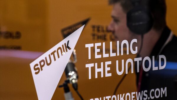 Štand novinske agencije i radija Sputnjik u Vladivostoku - Sputnik Srbija