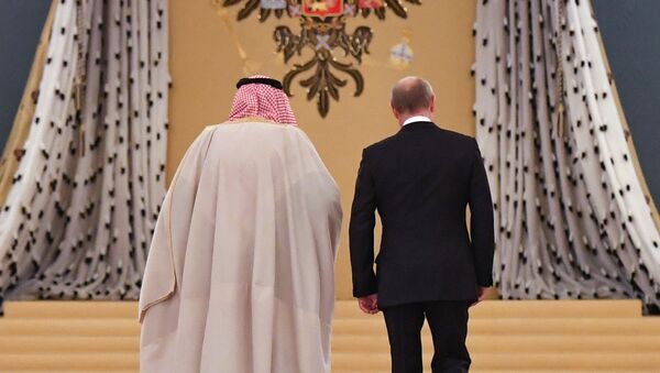 Vladimir Putin i saudijski kralj - Sputnik Srbija