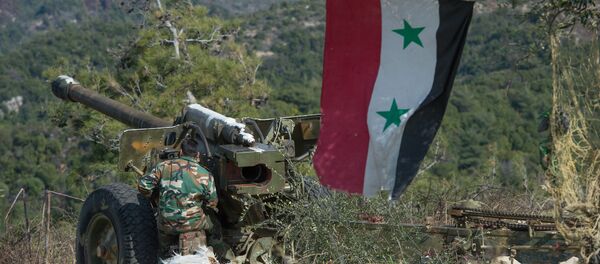 Артиљерци сиријске војске на положајима у провинцији Идлиб - Sputnik Србија