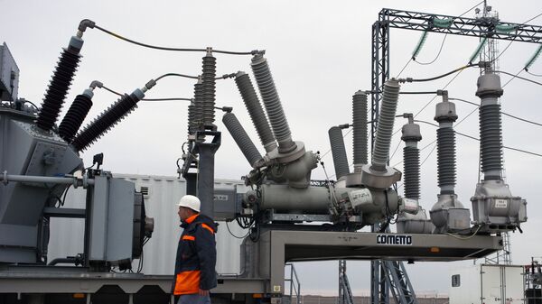 Transformatori na mobilnim gasnim energetskim stanicama na Krimu - Sputnik Srbija