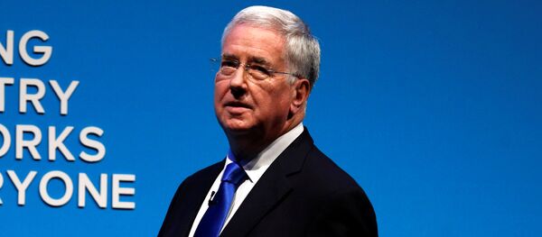 Britanski ministar odbrane Majkl Felon u Mančesteru - Sputnik Srbija