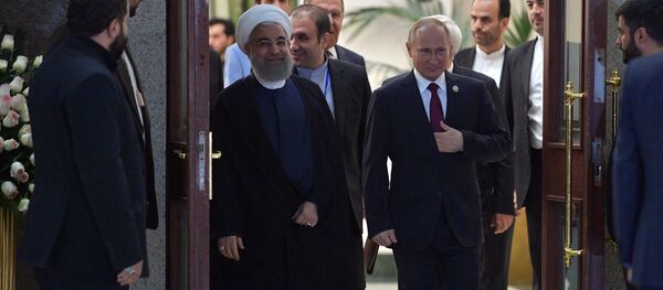Vladimir Putin i Hasan Rohani - Sputnik Srbija