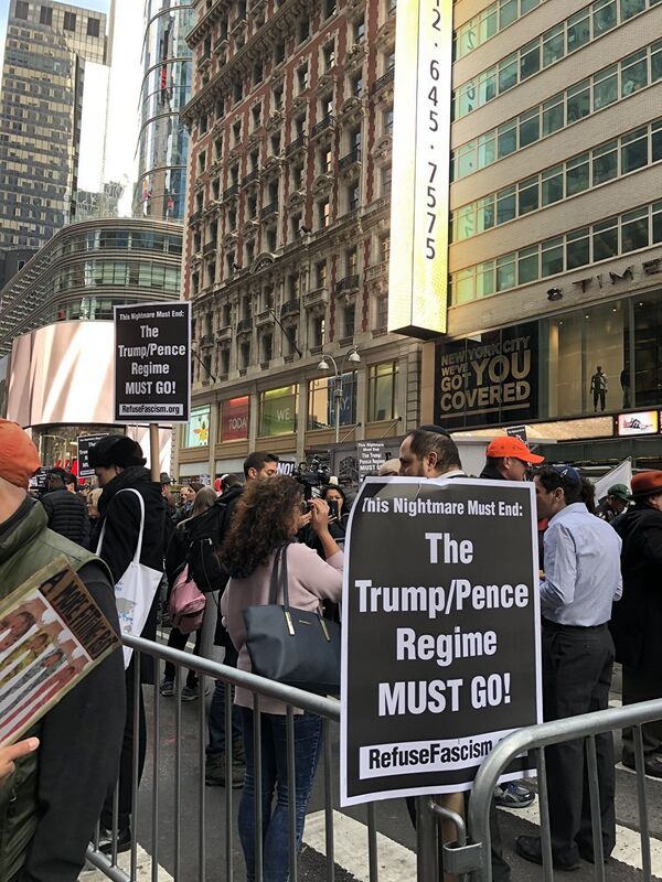 Protesti protiv Trampa u Njujorku - Sputnik Srbija