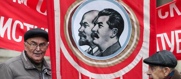 Детаљ са обележавања 100 година од Октобарске револуције. Детаљ са обележавања 100 година од Октобарске револуције. - Sputnik Србија
