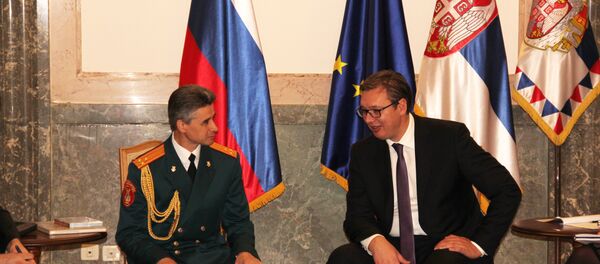 Aleksandar Vučić primio predstavnike hora Aleksandrov - Sputnik Srbija