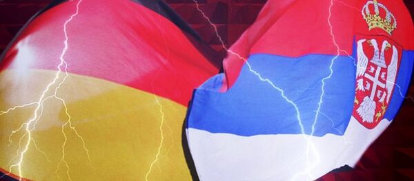 Zastave Srbije i Nemačke - Sputnik Srbija
