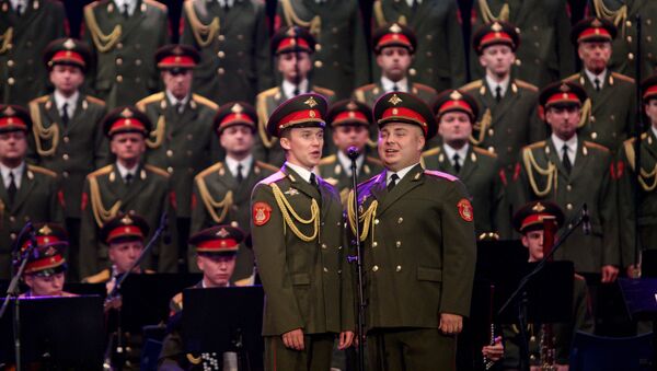 Akademski ansambl pesama i igara ruske armije Aleksandrov nastupio je u Sava centru - Sputnik Srbija