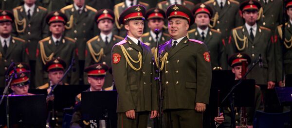 Akademski ansambl pesama i igara ruske armije Aleksandrov nastupio je u Sava centru Akademski ansambl pesama i igara ruske armije Aleksandrov nastupio je u Sava centru - Sputnik Srbija