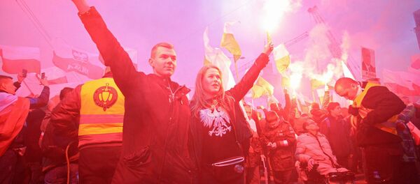 Протест десничара у Пољској - Sputnik Србија