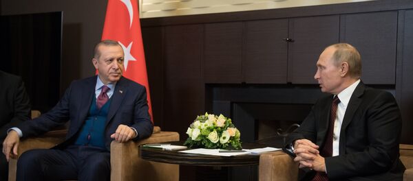 Predsednici Turske i Rusije Redžep Tajip Erdogan i Vladimir Putin - Sputnik Srbija