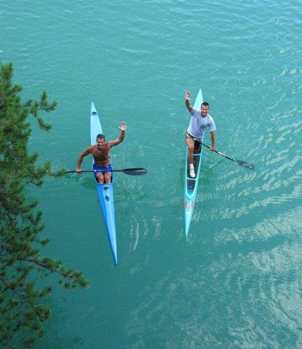 Поручник полиције Абу Дабија Филип Кукић некадашњи је репрезентативац Србије у кајаку и веслању. - Sputnik Србија
