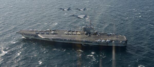 Амерички носач авиона Роналд Реган близу Коресјког полустрва Амерички носач авиона Роналд Реган близу Коресјког полустрва - Sputnik Србија